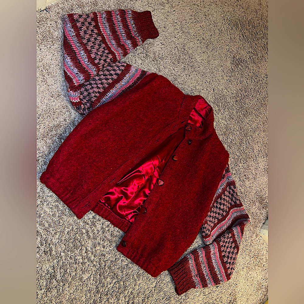 Vintage Burgundy Coat